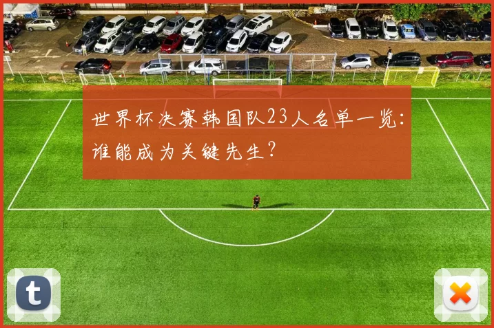 世界杯决赛韩国队23人名单一览：谁能成为关键先生？